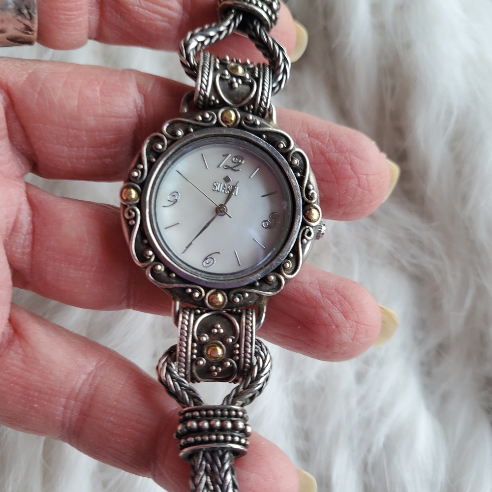 Suarti Bali Hand Crafted Solid Sterling Silver Watch